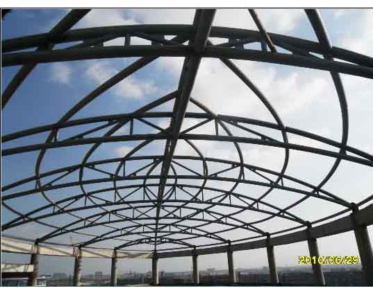 浦东中煤朔州宾馆管桁架工程